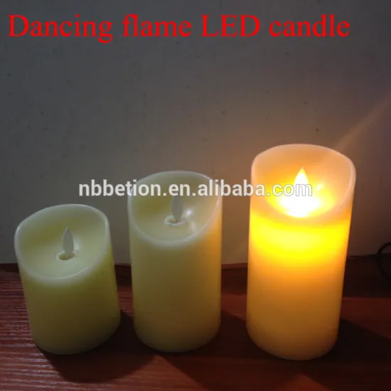 flameless led candle remote control led candle Color changing flameless real wax dancing flame led candle