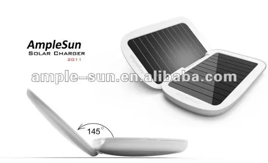 Popular Portable Solar Charger With LED Light For Promotional Gift