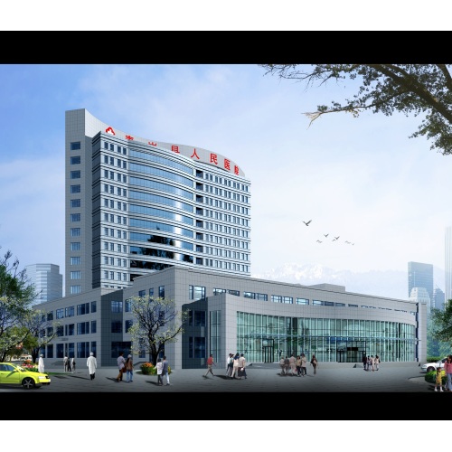 Proyecto de muro cortina de vidrio del hospital popular del condado de Qinggang