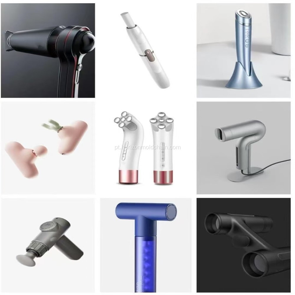 Secador de cabelo de íon negativo durável com plástico moldado