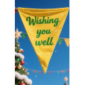 Unique christmas garden flags