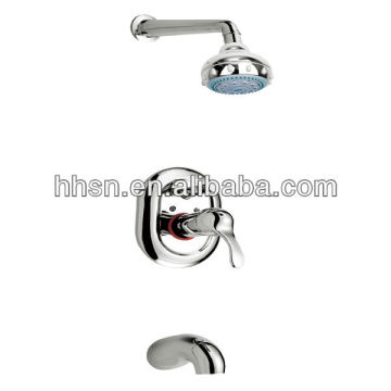 HH12415 wall mounted sanitary ware concealed brass shower faucet set for hotel
