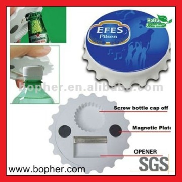 plastic bar bottle opener with keychain