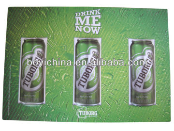 Beer design PVC embossed poster 3D picture