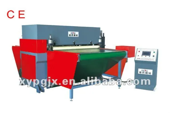 Converyor belt feeding hydraulic plane foam cutting machine
