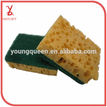 QJB12 kitchen clean sand PU sponge / sponge scouring cloth /cleaning cloth