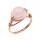 Assorted Rose Quartz Beads Rings Owl Shape Ring for Women Pink Rose Quartz Heart Rings for Girl Women Wedding Adjustable ring