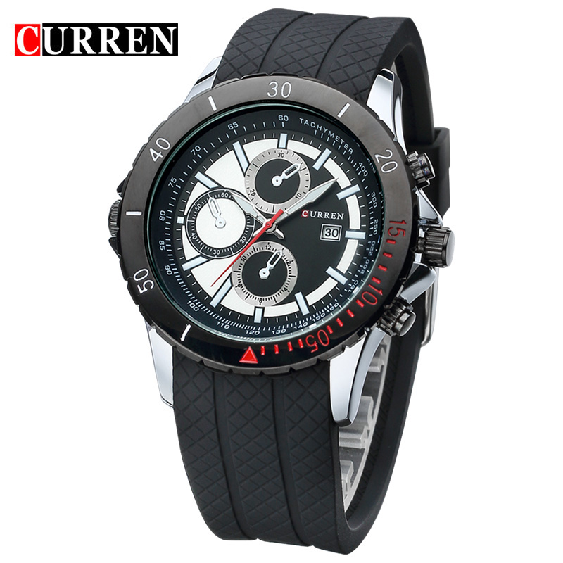 multi function quartz wristwatch mineral glass waterproof watch