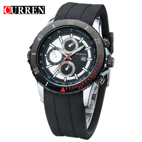 Focus CURREN Silicon Band Quartz Watch Men