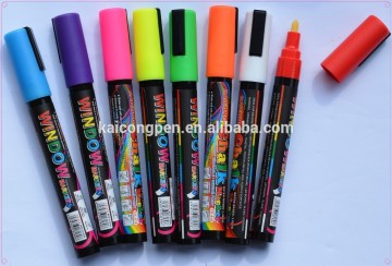 Promotional colored liquid chalk marker,glass marker,window marker,chalk pen,glass pen
