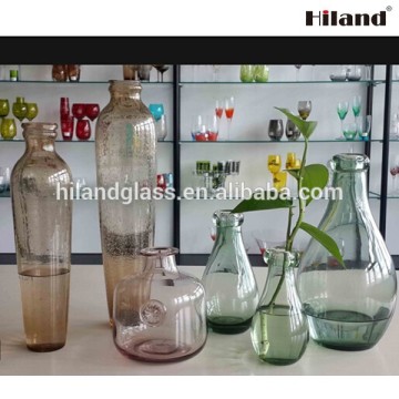 Wholesale colored vase glass flower pot for room decoration