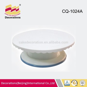 fondant cake decoration display Plastic cake turntable stand