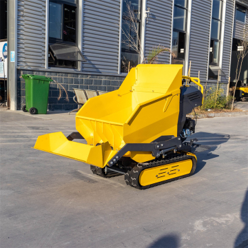 500Kg All Terrain High Tipping Small Crawler Truck with Gasoline Powered Professional Gardening Tools