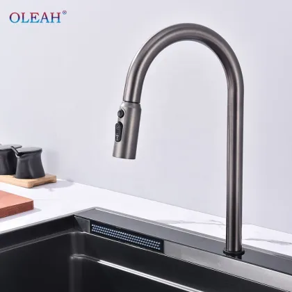 Kitchen Sink Smart Raindance Rectangular 304 Bowl Stainless Steel Waterfall Kitchen Sink