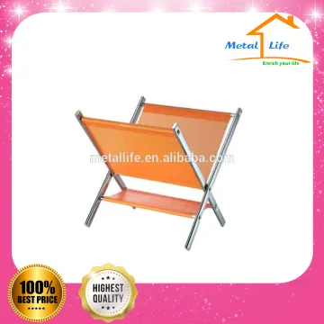 Metal folding x-type standing newspaper rack