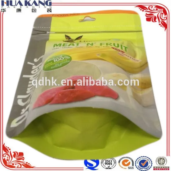transparent window pet food plastic manufacture polyethylene bag