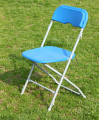 Blauwe PP opvouwbare stoel