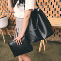 Black Custom Made Women Ladies Shopping Hand Bag