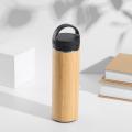 Bouteille d&#39;eau de bambou gratuite de 450 ml BPA avec couvercle