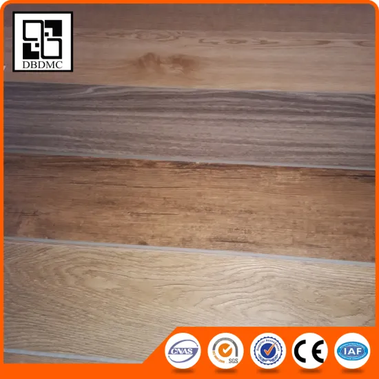 Waterproof Unilin Click 5mm PVC Vinyl Flooring Handscraped Surface