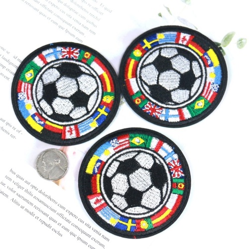 Personnaliser le fer à repasser pour vêtements de patch de broderie de football