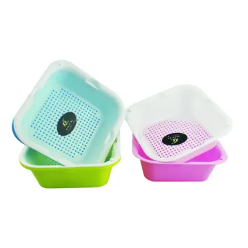 Double Plastic Fruit And Vegetable Basket