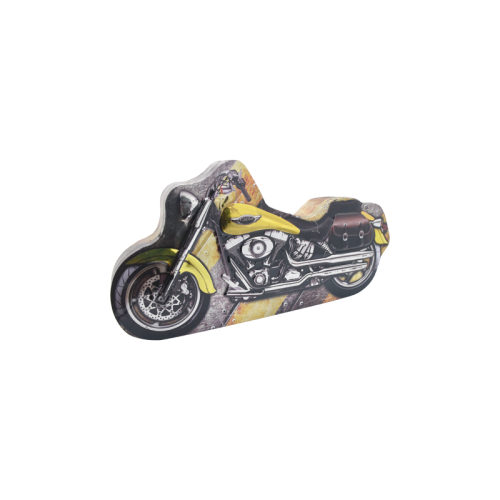 Car Promotion Gift Box Tinplate Motorcycle Shaped Iron Can Creative Tinplate Box Manufactory