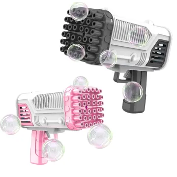 Wholesale 36-Hole Outdoor Bubble Gun Toy: Children's Gatling Style Flashing Bubble Gun