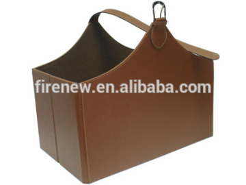 Foldable Leather basket, Magazine Holder, Home Decoration Gifts Basket