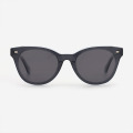 Retro Round Acetate Unisex Clip-On Sunglasses 23A8066