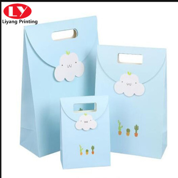 Cartoon hand-painted cloud tote gift bag