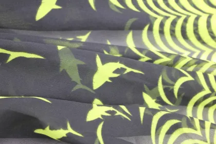 printed fabric sofa crinkle fabric polyester chiffon fabric