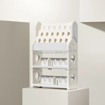 Multi-Layer Kids Furniture Set: Toddler Home Nursery Shelves and Bookshelf with Toy Storage