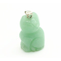 Pendentif Aventurine en forme d&#39;ange vert