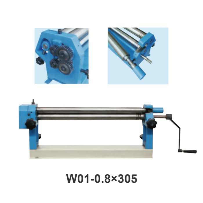 W01-0.8x305/W01-0.8x610/W01-0.8x915/W01-0.8x1000/W01-1.5x1300 Manual Slip Rolls Machines