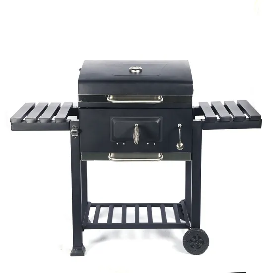Lar Square Square Heating Oven for Courtyard BBQ Thickened Charcoal Smoke Grill with Cover
