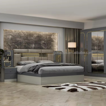 cheap price king size elegant bedroom furniture set minimalist melamine board bedroom sets