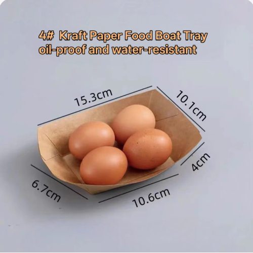 160ml Kraft Paper Food Boat Tray