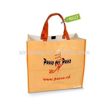 Laminated on PP Woven Shopping Bag