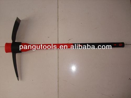 pickaxe, with fiberglass handle P406, forged railway steel