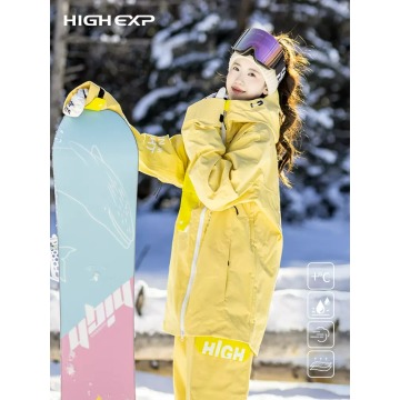 Snowboard clothing women's jacket double board