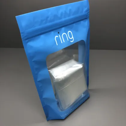 Show Window Zipper Ring Necklace Earring Package Bag Jewelry Package Bag