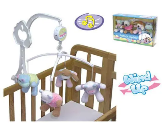 PLUSH BABY HANGING BELL WITH MUSIC