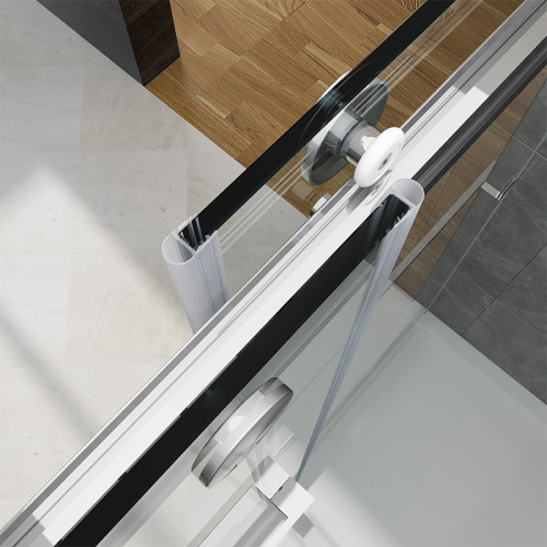 SALLY Frameless Double Sliding Bypass 8mm Shower Doors