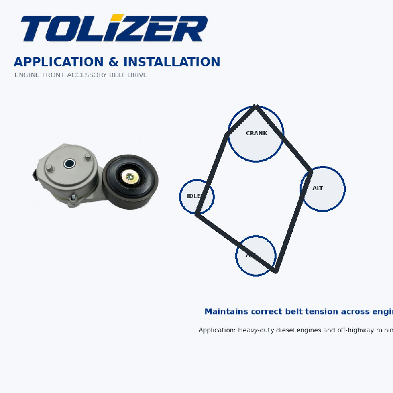 Truck-belt-tensioner