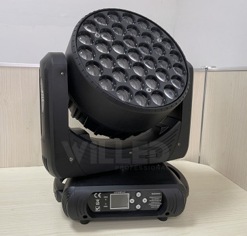 37Pcs 15W RGBW 4in1 Big Bee Eyes Circle Control LED Wash Zoom Moving Head Light for DJ Disco Club