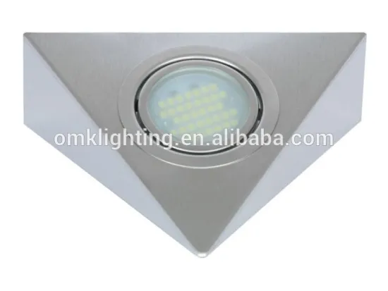 1.2W/2.88W Triangle shaped modular kitchen designs led cabinet light