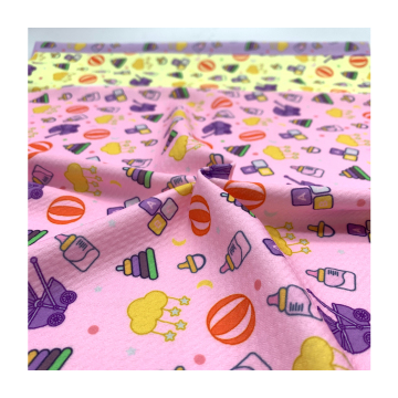 Προσαρμοσμένη ψηφιακή εκτύπωση πολυεστέρα spandex μωρό ρούχα για τόξα