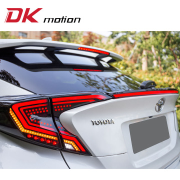 DK Motion LED Car Spoiler Light Tail Lights for Toyota CHR 2018-2020 Rear Lamp