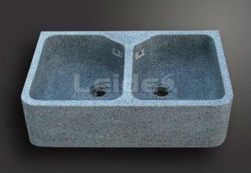 G654 granite double bowl kitchen sink
